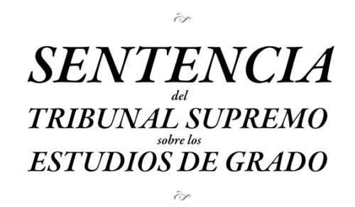 Asamblea informativa sobre la sentencia del Tribunal Supremo que modifica el decreto de los estudios de Grado