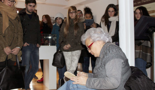 Visita de Moda a Cervera con motivo del Premio de diseño de La Alpargata