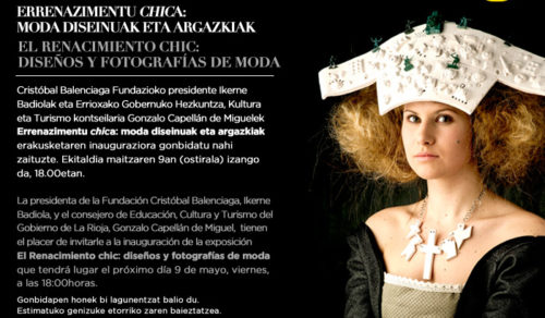 Viaje a la inauguración de la exposición “El Renacimiento chic” en el Museo Balenciaga de Getaria