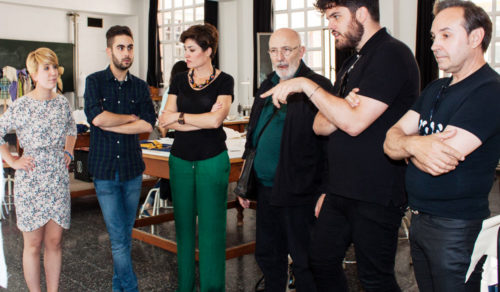 Estudiantes de moda en la VEJER WEEKEND FASHION 14.