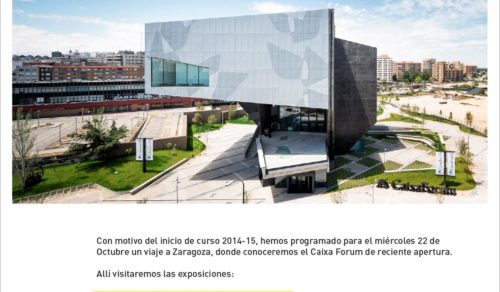 Viaje de inicio de curso 14-15 al Caixa Forum de Zaragoza