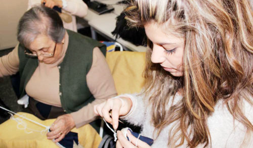 Maestras alpargateras de Cervera en la Esdir