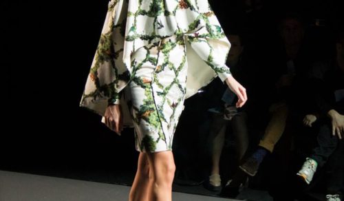 La escuela en el desfile de Leandro Cano