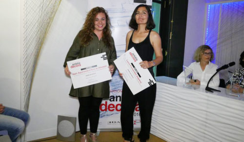 Ilazki Aguirrezábal y Lucía Fernández, alumnas de diseño de interiores de la ESDIR finalistas en el Concurso Antalia.