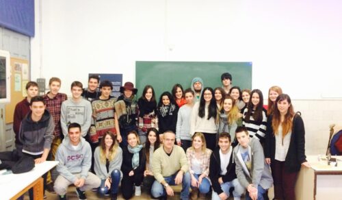 Charla de la ex alumna Marta del Pozo en primero de Gráfico