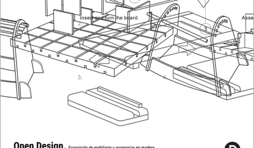 Exposición OpenDesign en la Esdir. Diseños de mobiliario en madera de estudiantes de 2º y 4º de Producto