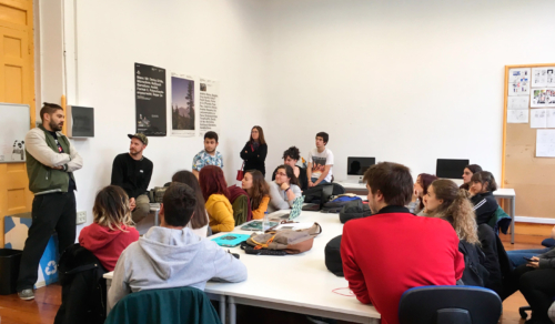 Arte urbano: Rombos y Konair en 4º de diseño gráfico