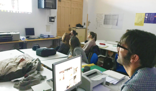 Taller con David da Cruz en 4º de Interiores