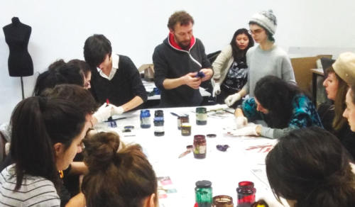 Taller de cuero en 2º de Moda