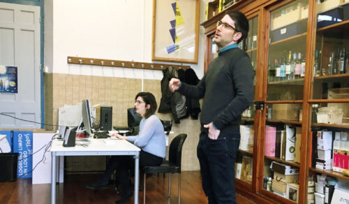 Marta Terrazas y José Luis Casao en el Máster de Packaging