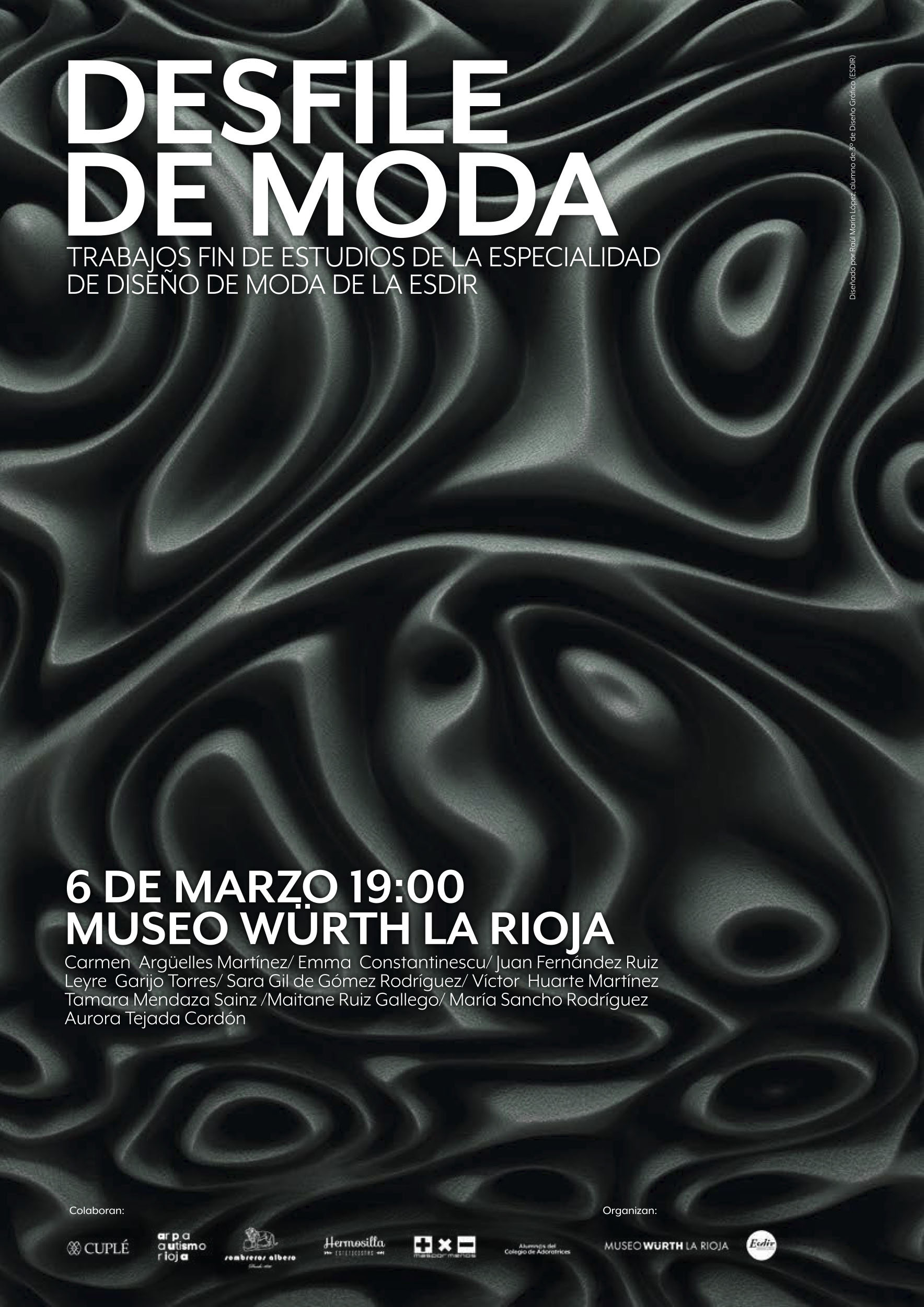 Desfile de Moda en el Museo Würth La Rioja. 6 de marzo a las 19,00h.