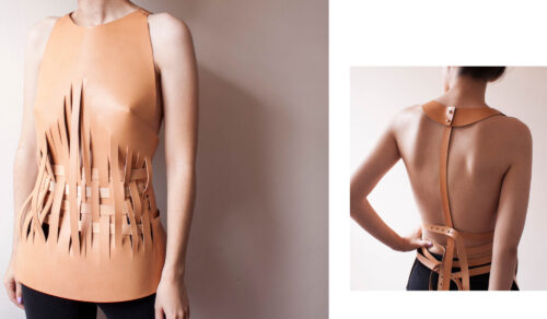 Marta de Hojas en la feria Lineapelle de Milán