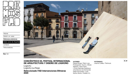 El festival Concéntrico 05 que contó con participación de la Esdir, seleccionado para los premios FAD