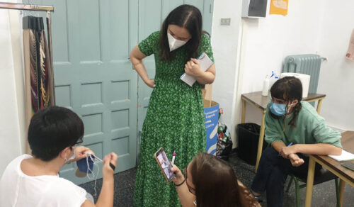 Taller de cosido tradicional de Alpargatas