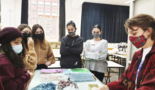Taller textil de Anca Petrei para 4º de Moda