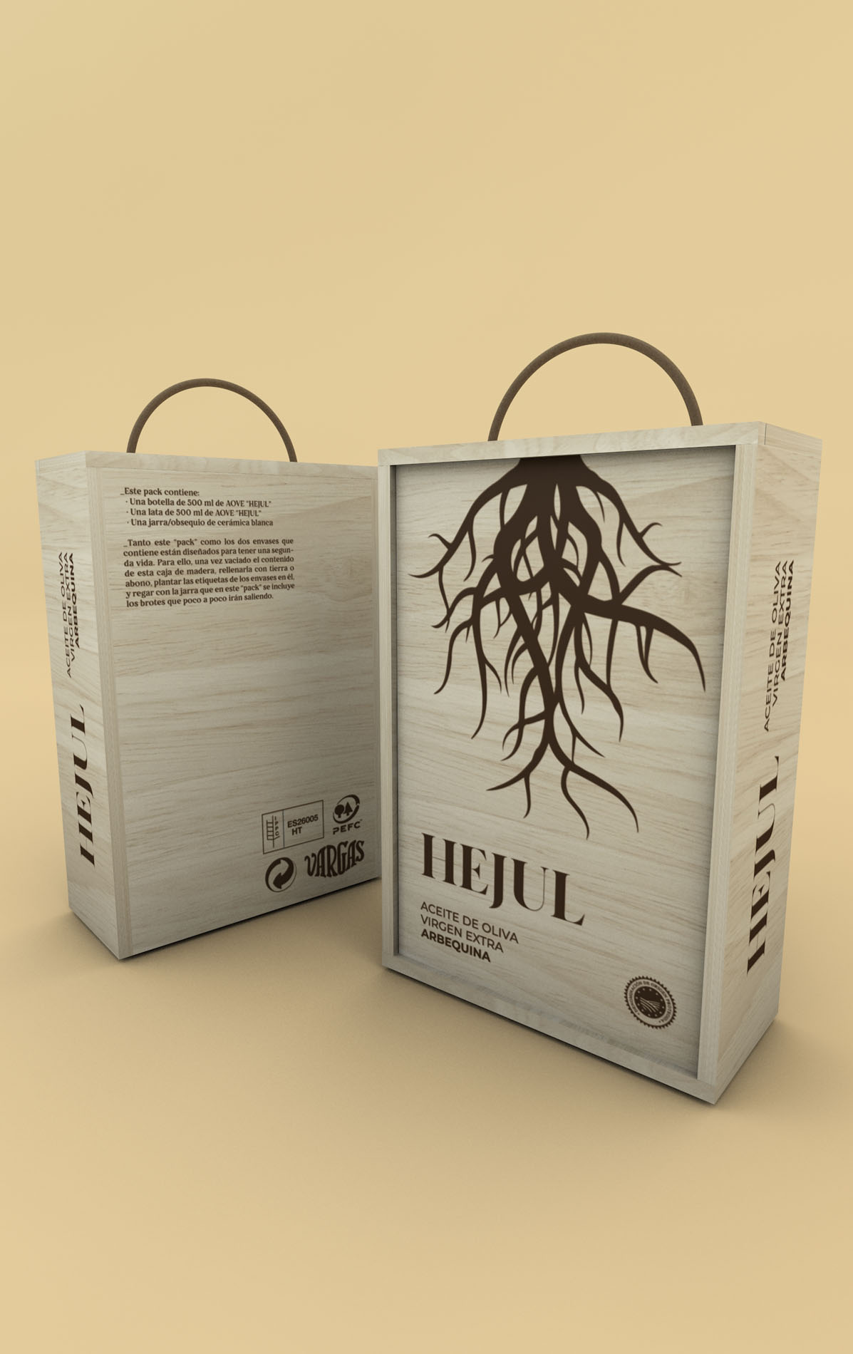 Proyecto de packaging para aceite