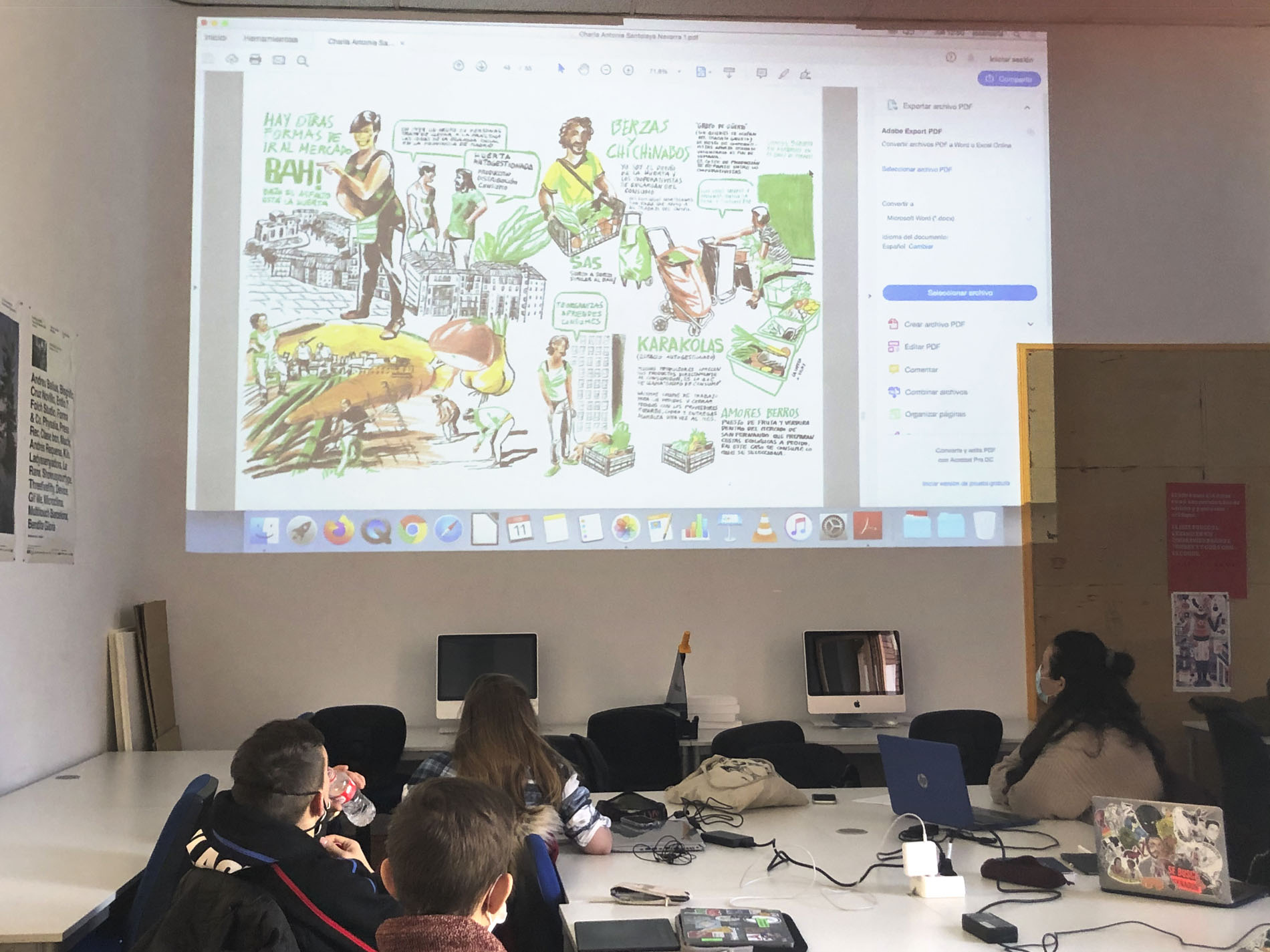 Charla de Antonia Santolaya para los estudiantes de ilustración editorial