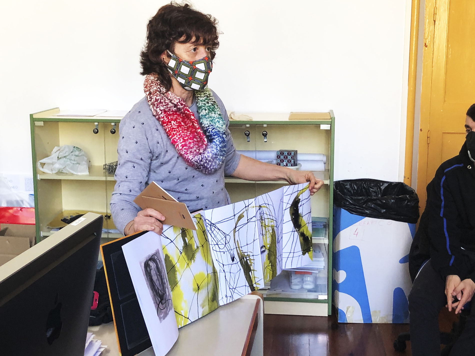 Charla de Antonia Santolaya para los estudiantes de ilustración editorial