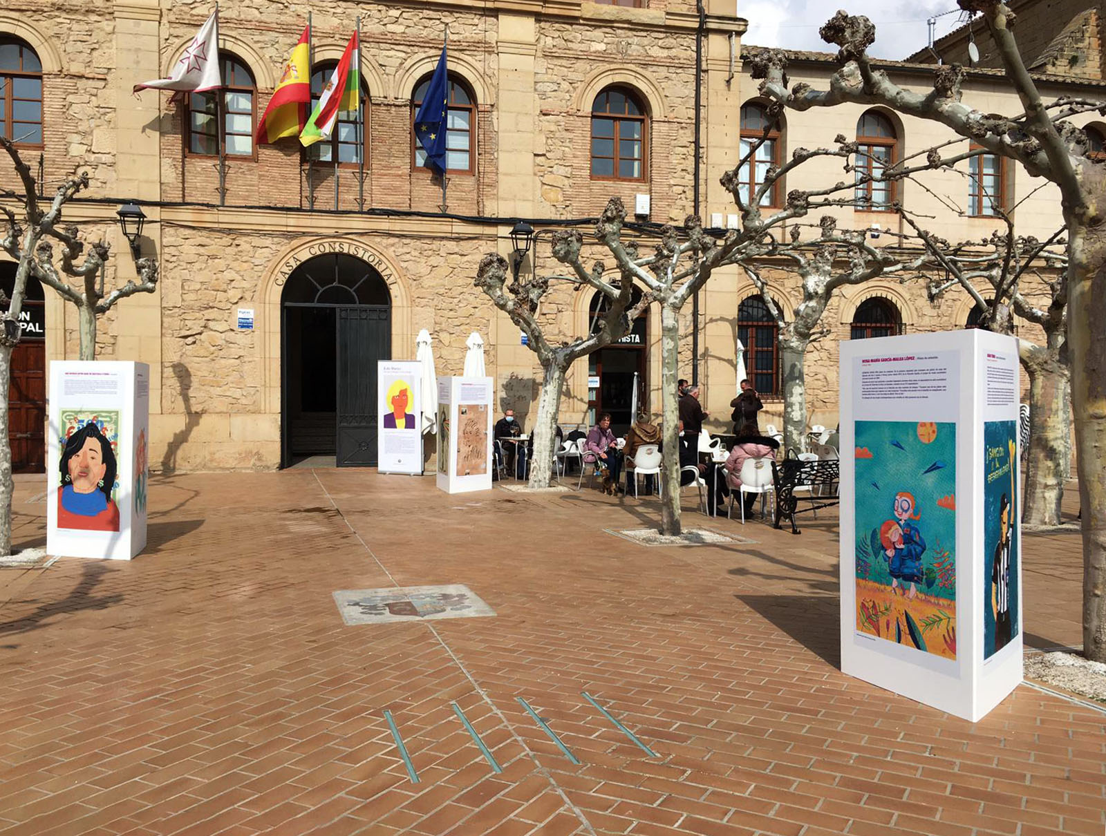 Ilustración Editorial para el Día de la Mujer en Fuenmayor