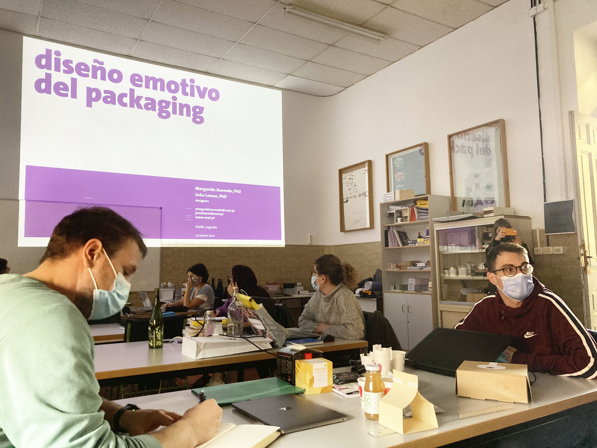 Visita de João y Margarida a la Esdir