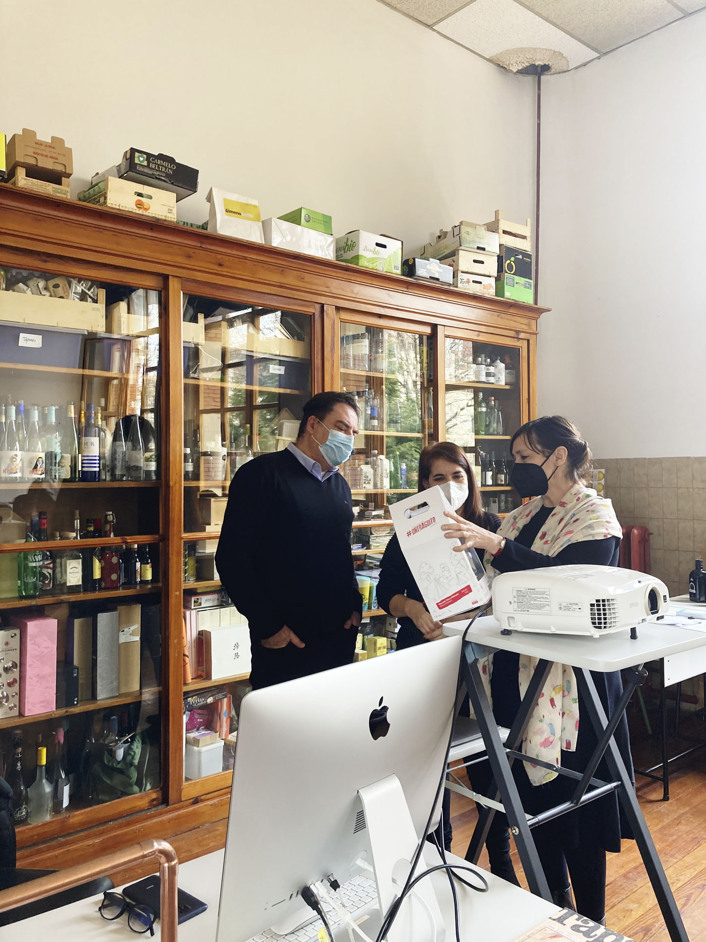 Visita de João y Margarida a la Esdir