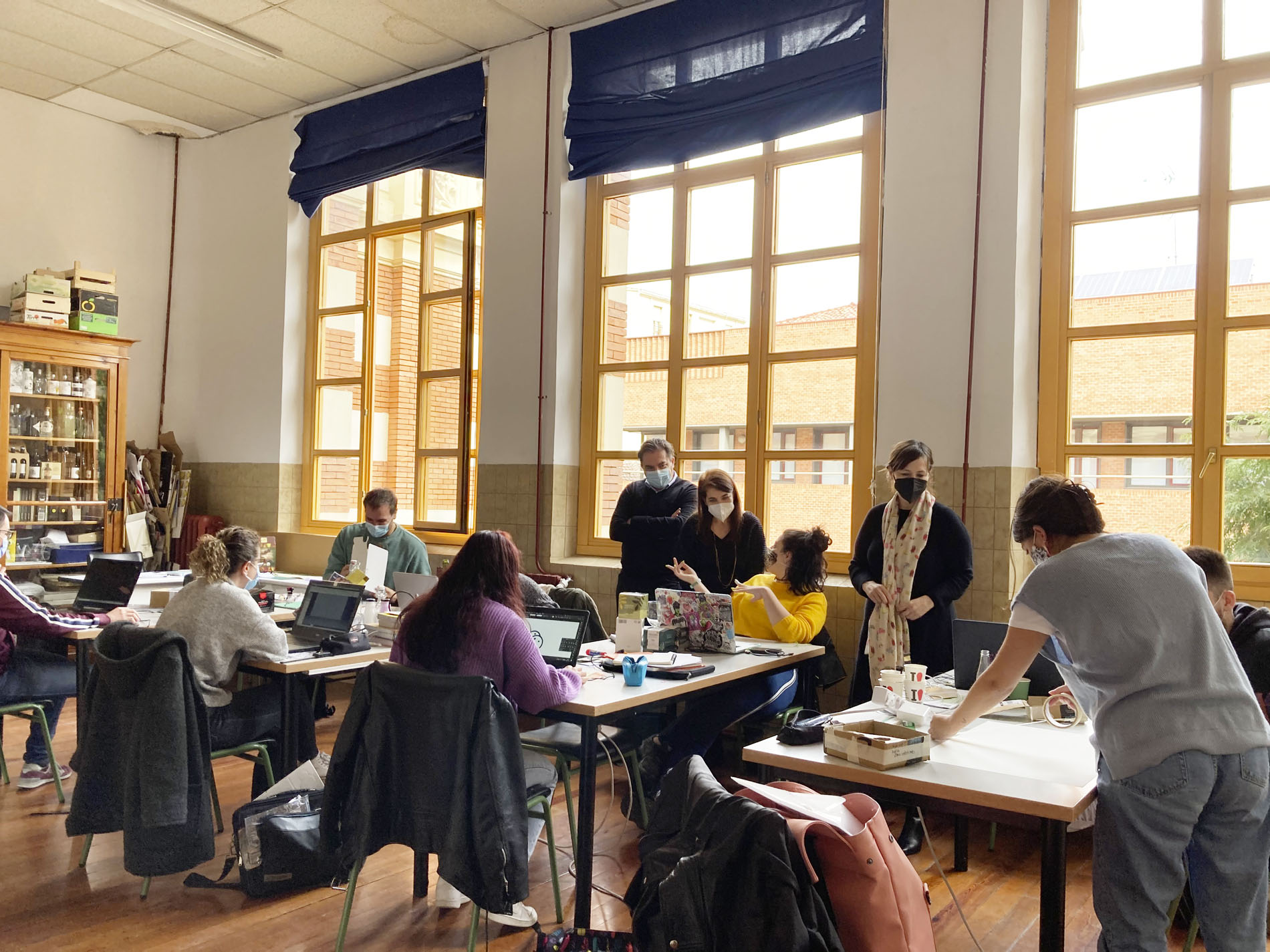 Visita de João y Margarida a la Esdir