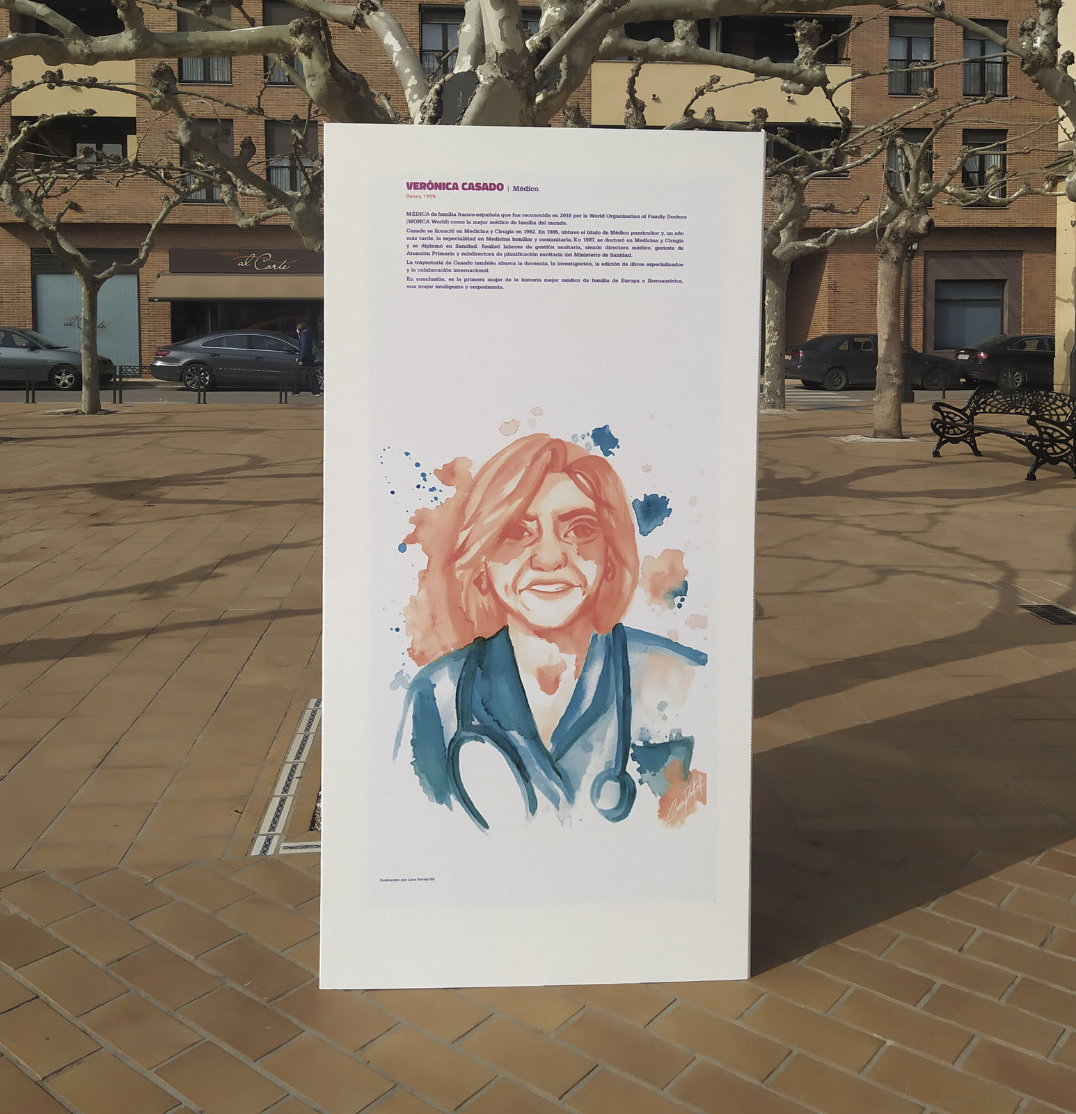 Ilustración Editorial para el Día de la Mujer en Fuenmayor