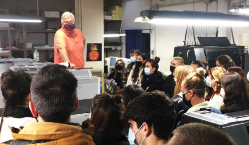 Visita de 2º de gráfico a la Imprenta Vidal