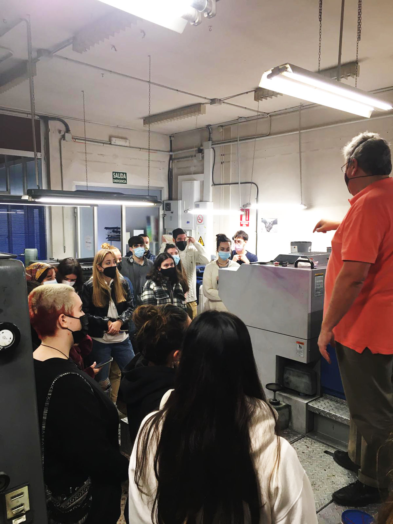 Visita de 2º de gráfico a la Imprenta Vidal