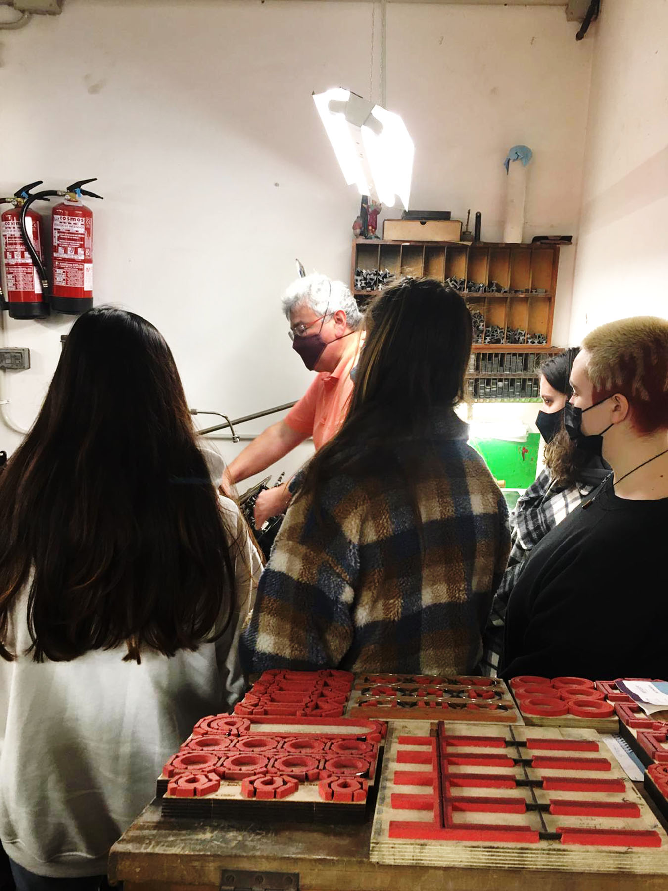 Visita de 2º de gráfico a la Imprenta Vidal