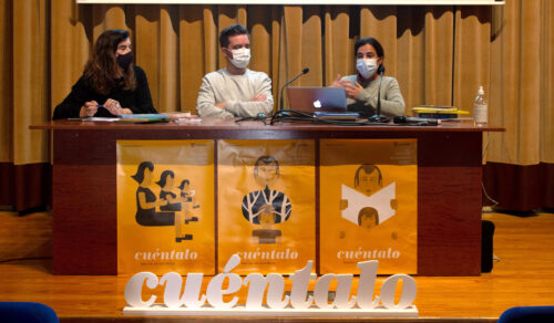 Cuéntalo. Madalena Matoso y Antonio Ladrillo en la Esdir.