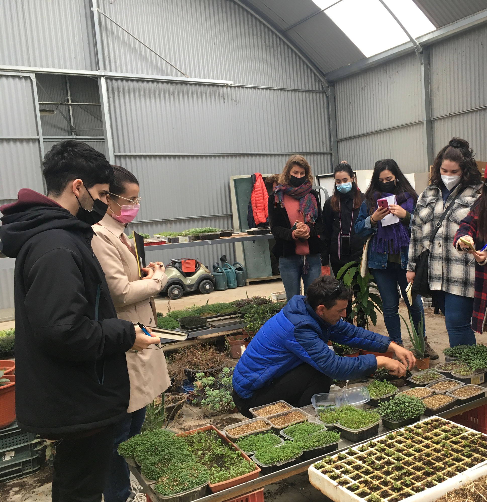 Los estudiantes del Máster de Packaging visitan la Huerta del Oja
