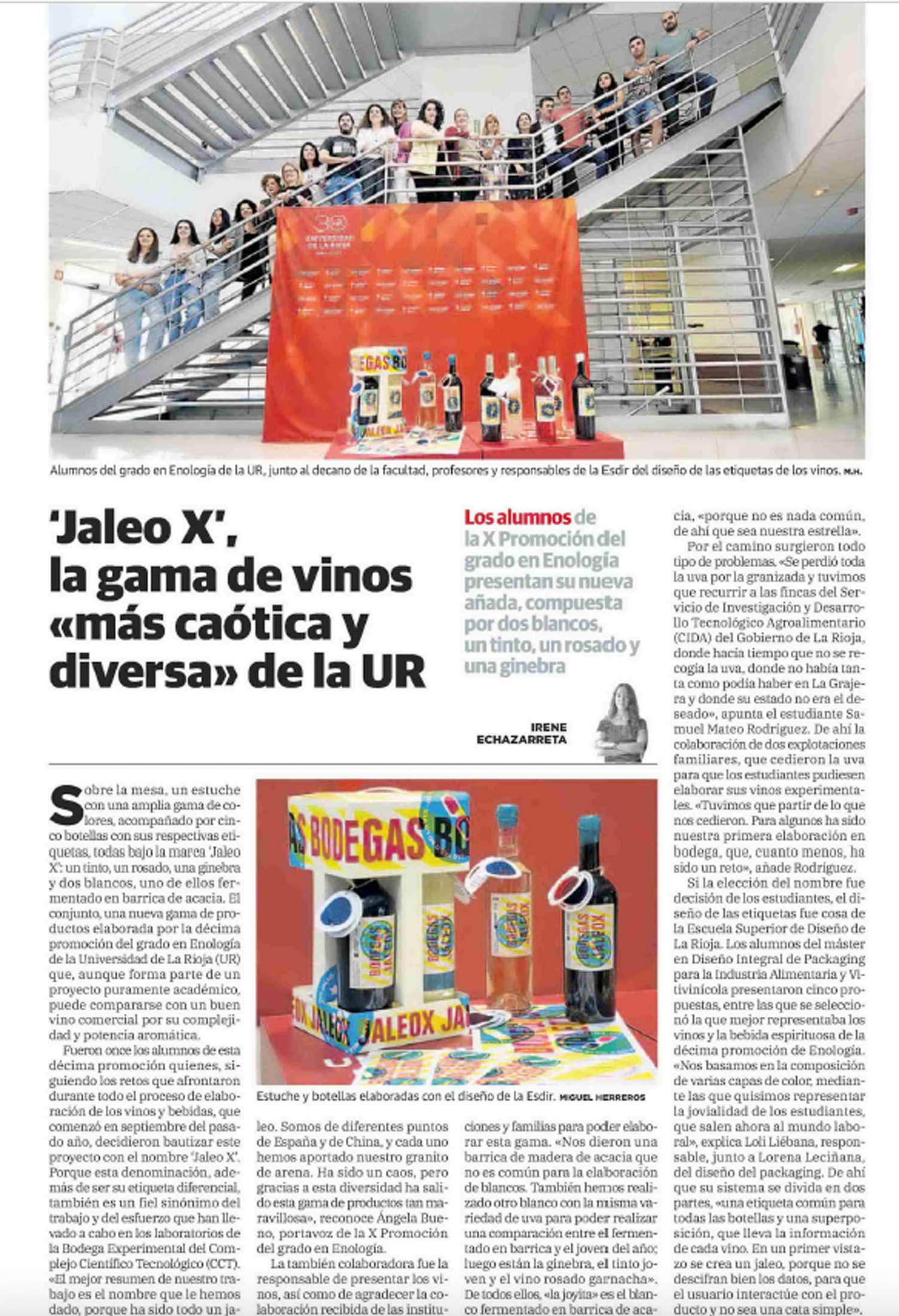Presentación del Packaging Vitivinícola JaleoX UR