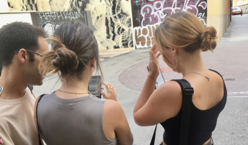 Clase práctica con el alumnado de Supergráfica