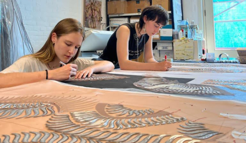 Silvia Casaus, alumna de moda, en Iris Van Herpen.