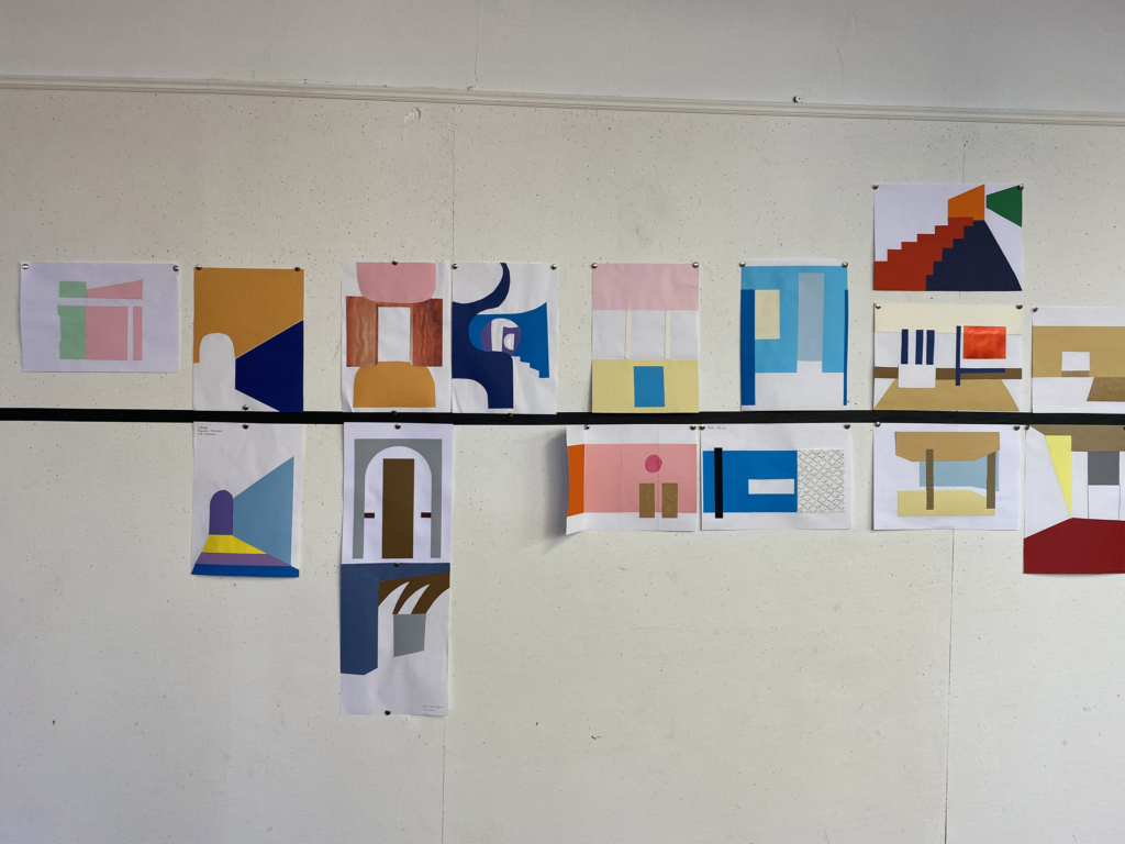 Taller de Collages de Isabel Muñoz para 1º de Interiores