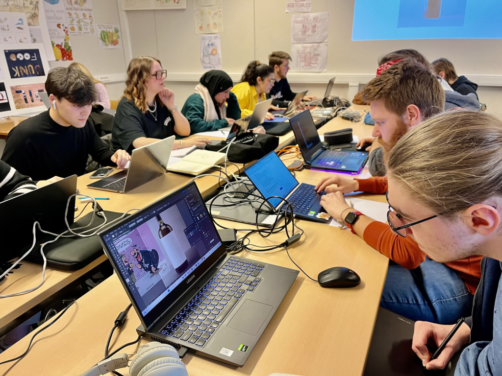 Workshop en HELHa Mons (Bélgica)