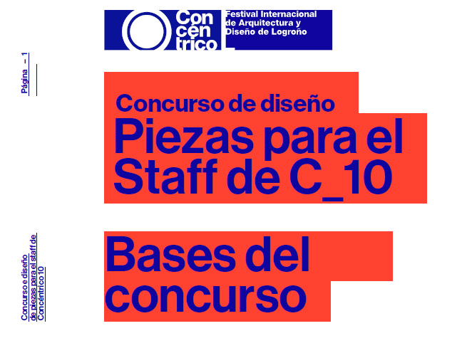 Concurso de diseño de Piezas para el Staff. Concéntrico 10