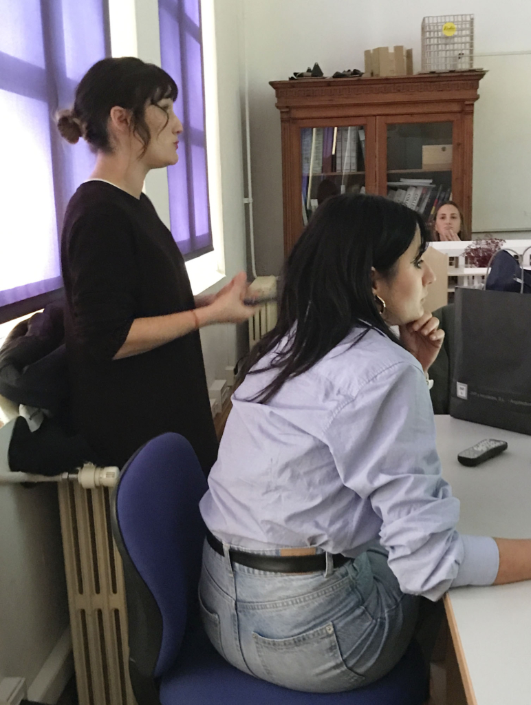 Maitane Pascual y Lucía Lasanta en 4º de Interiores