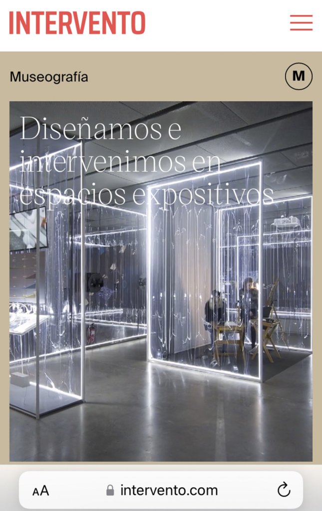 INTERVENTO en el Máster Espacios para la Moda