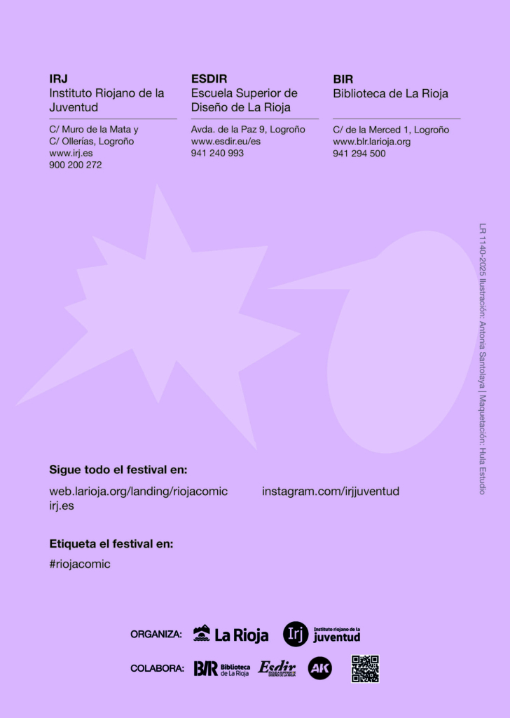 Programación II Festival Rioja Cómic del 3 al 6 de octubre