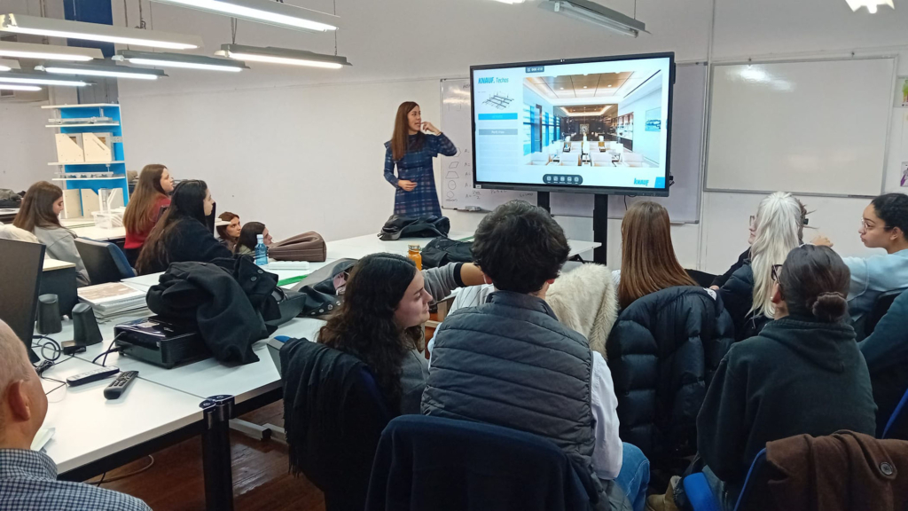 Charla de Knauf para 2º y 3º de Interiores