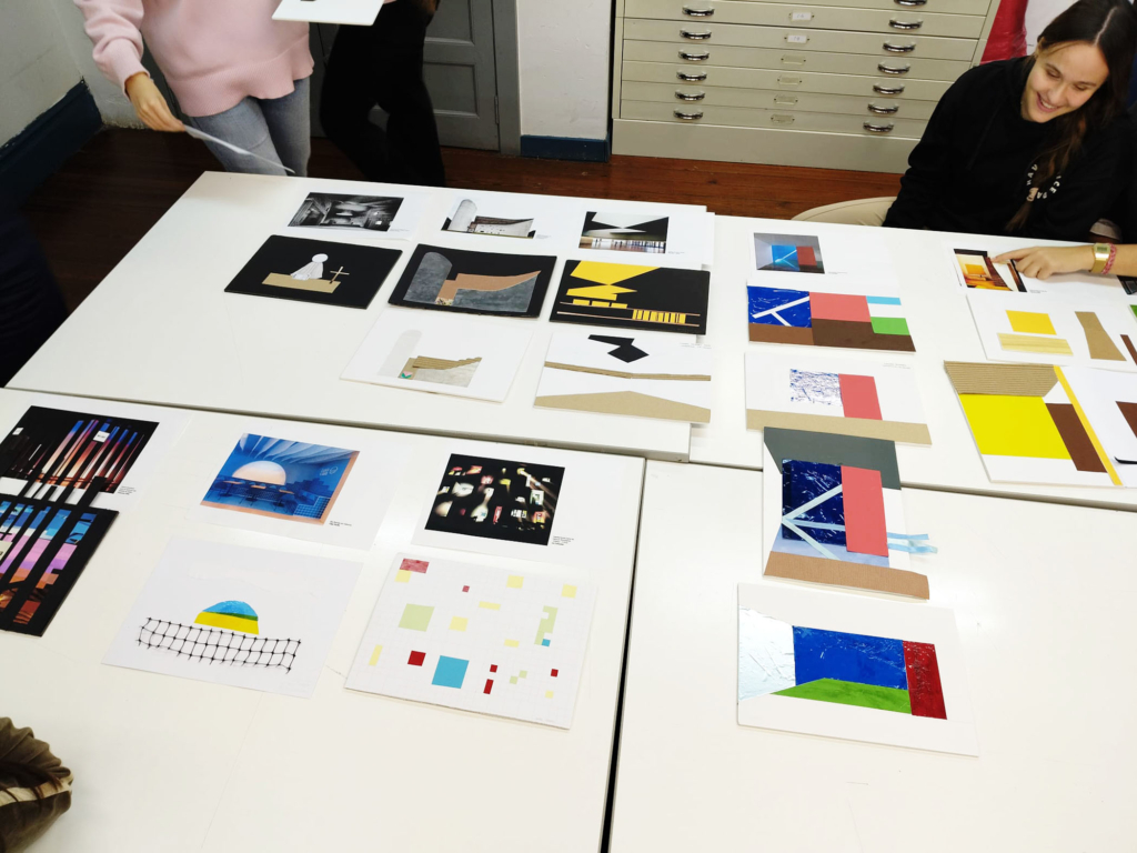 Taller de collage con Isabel Muñoz en Interiores 1