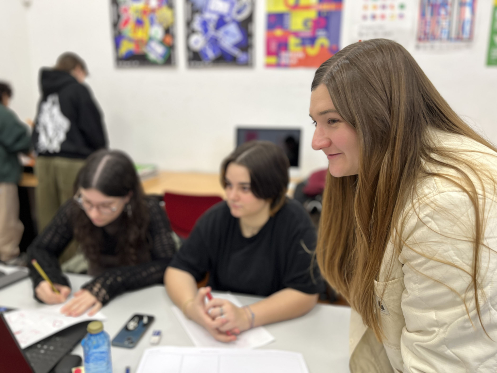 Taller en 2º de Gráfico con Nere Oria