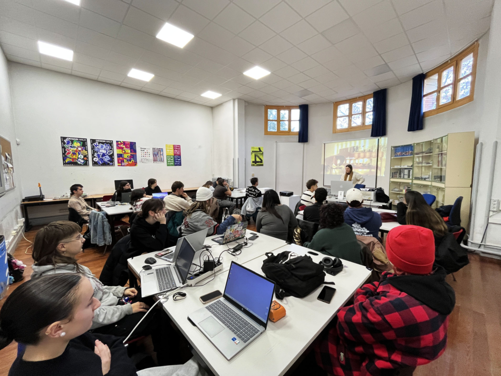 Taller en 2º de Gráfico con Nere Oria