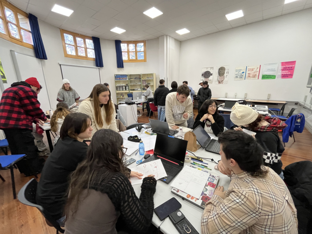 Taller en 2º de Gráfico con Nere Oria