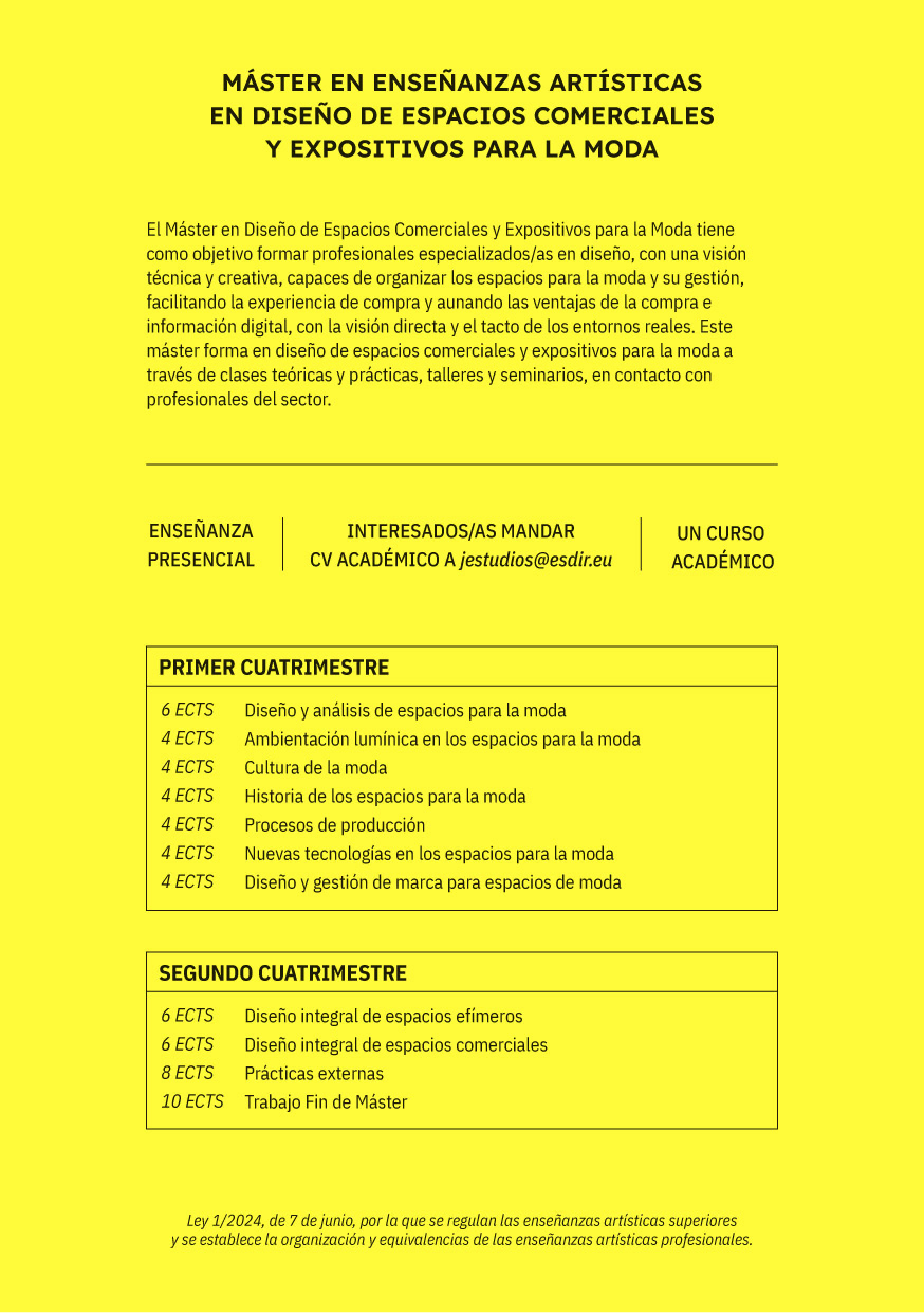 Máster de Espacios para la Moda