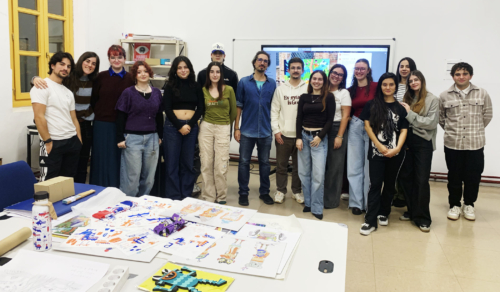 Visita de Jorge Ochagavía a Supergráfica.