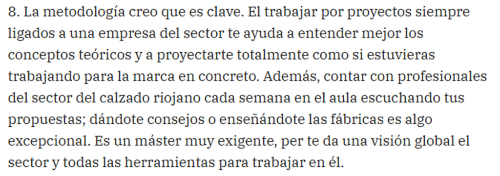 Entrevista a egresados del Máster de Calzado en diario La Rioja