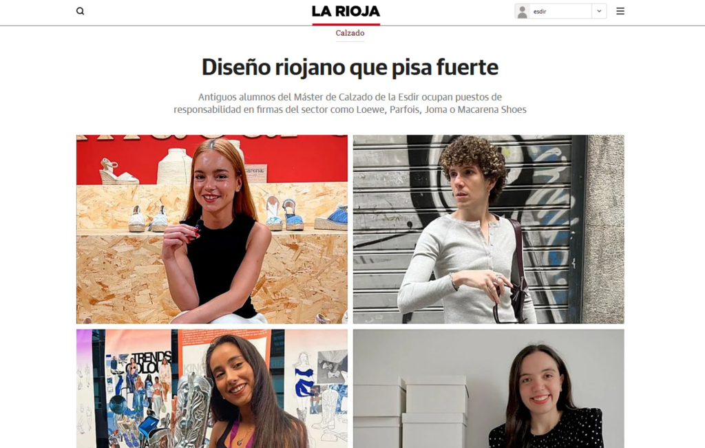 Entrevista a egresados del Máster de Calzado en diario La Rioja